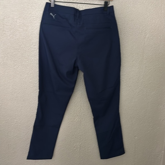PUMA Men's Navy Blue Tapered Tech Golf Dress Pants Polyester Spandex 30W/30L - Picture 7 of 10